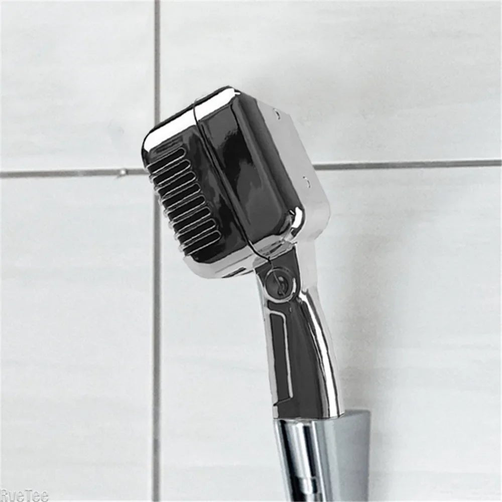 Microphone-Shaped Shower Head Unique Bathroom Accessory For Music Lovers