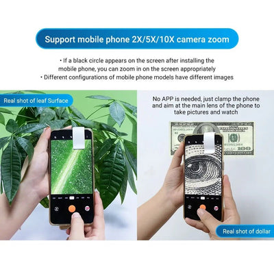 Microscope Mobile Phone Lens 200X Portable Science Education Toy