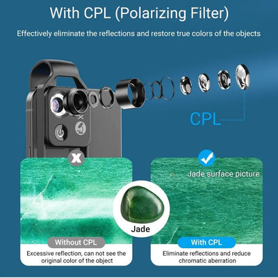Microscope Mobile Phone Lens 200X Portable Science Education Toy