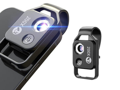 Microscope Mobile Phone Lens 200X Portable Science Education Toy