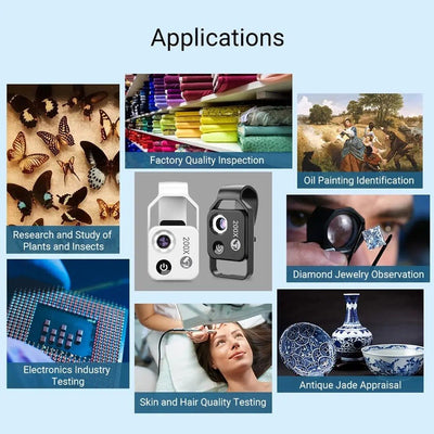 Microscope Mobile Phone Lens 200X Portable Science Education Toy
