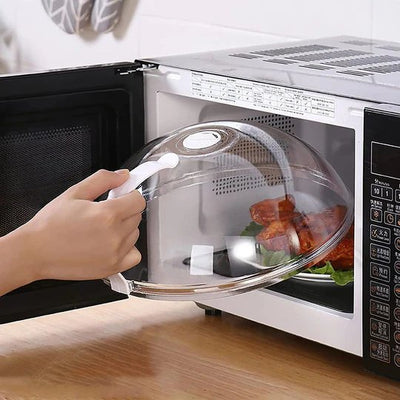 Microwave Food Cover Transparent Heat Resistant Plastic Lid