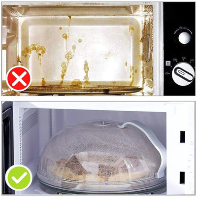 Microwave Food Cover Transparent Heat Resistant Plastic Lid
