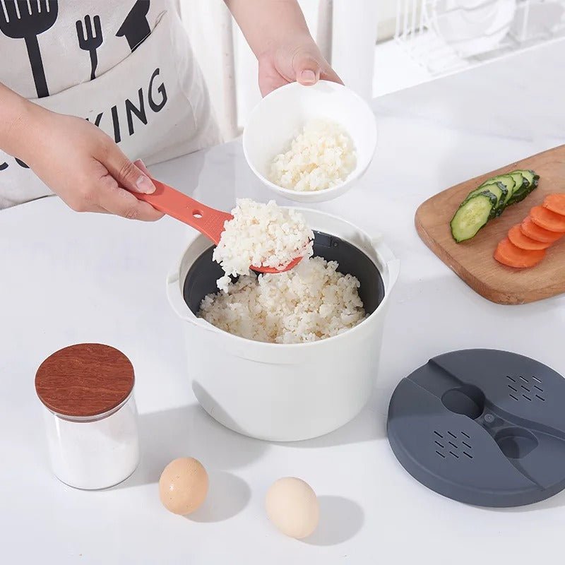 Microwave Rice Cooker Portable Multifunction Steamer Food Container