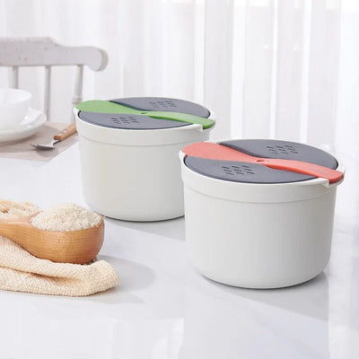 Microwave Rice Cooker Portable Multifunction Steamer Food Container