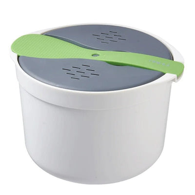 Microwave Rice Cooker Portable Multifunction Steamer Food Container