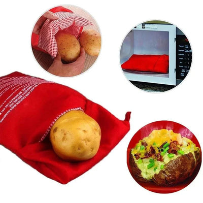 Microwave Potato Bag For Quick Easy Reusable Baked Potatoes