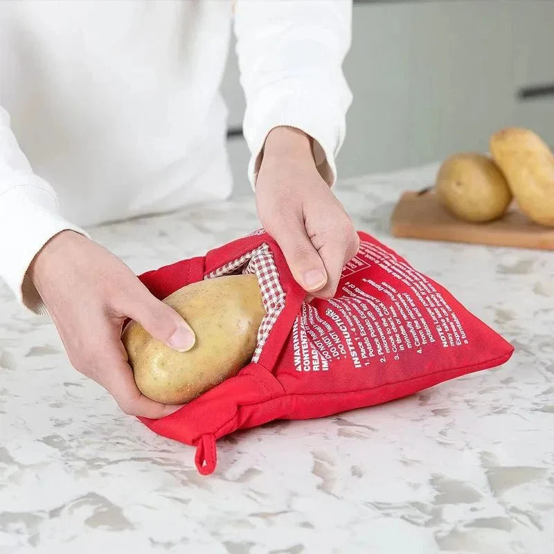 Microwave Potato Bag For Quick Easy Reusable Baked Potatoes
