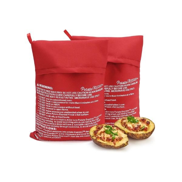 Microwave Potato Bag For Quick Easy Reusable Baked Potatoes