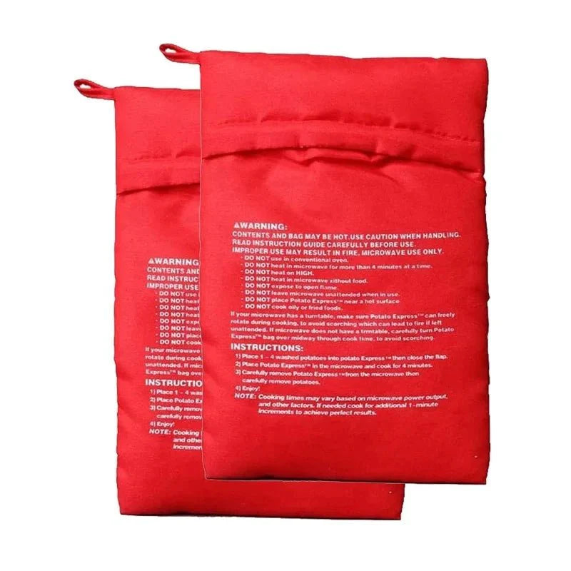 Microwave Potato Bag For Quick Easy Reusable Baked Potatoes