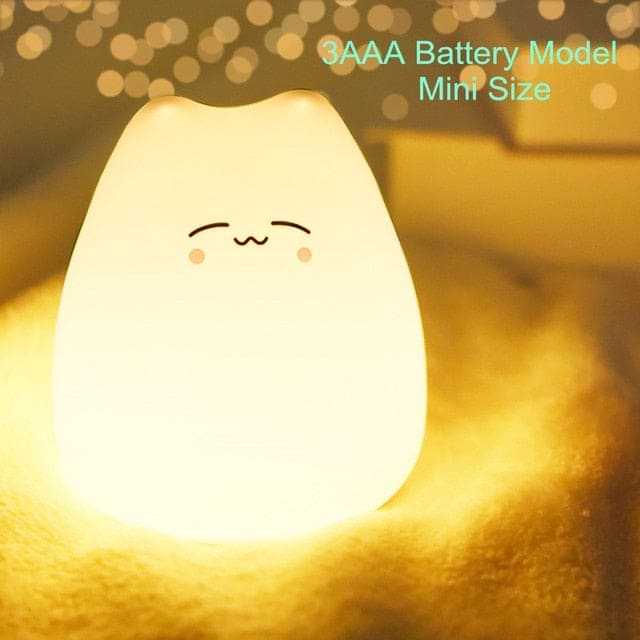 Mini Cat Design Baby Night Lamp For Nursery Decor