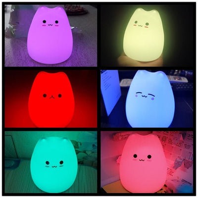 Mini Cat Design Baby Night Lamp For Nursery Decor