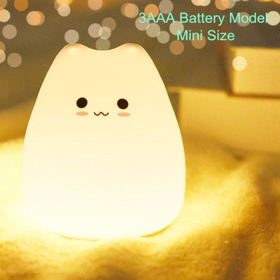 Mini Cat Design Baby Night Lamp For Nursery Decor