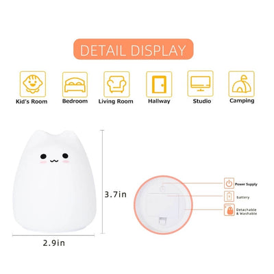 Mini Cat Design Baby Night Lamp For Nursery Decor