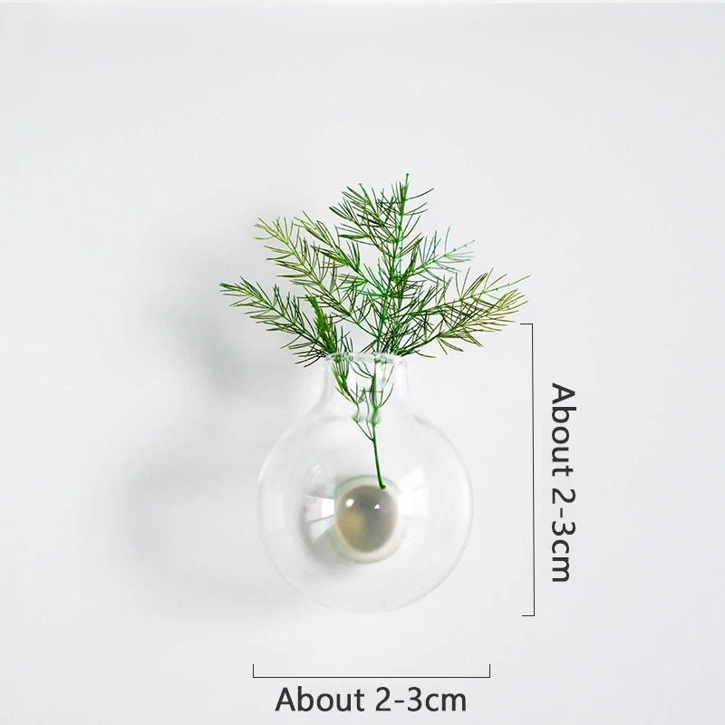Mini Ceramic Vase Fridge Magnet Porcelain Planter For Kitchen Greenery