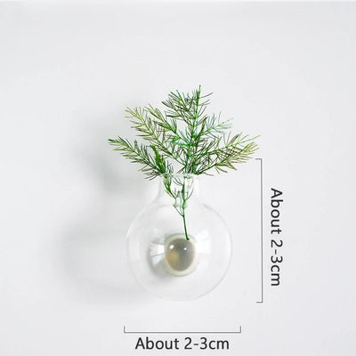 Mini Ceramic Vase Fridge Magnet Porcelain Planter For Kitchen Greenery