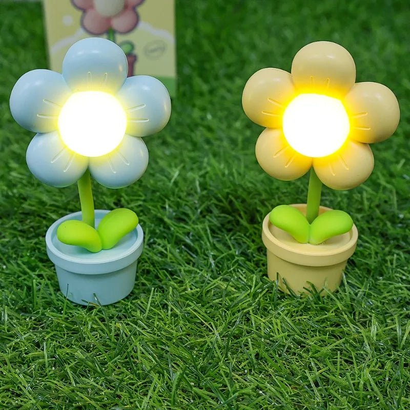 Mini Flower Night Light Soft Warm Glow For Cozy Bedroom Ambience