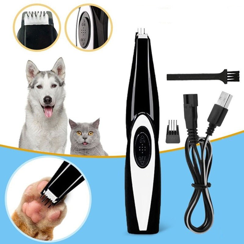 Mini Rechargeable Pet Electric Trimmer For Dog Cat Paw Grooming