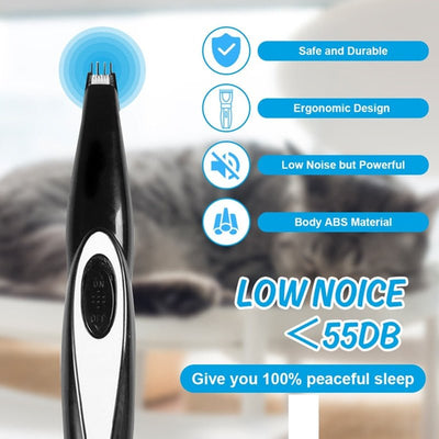 Mini Rechargeable Pet Electric Trimmer For Dog Cat Paw Grooming