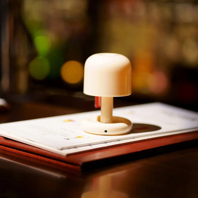 Mini LED Mushroom Table Lamp USB Rechargeable Cozy Bedroom Decor Light