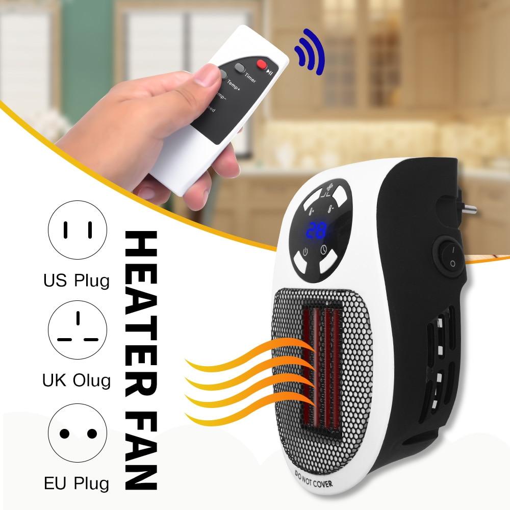 Mini Portable Electric Heater With Adjustable Thermostat For Bedroom
