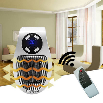 Mini Portable Electric Heater With Adjustable Thermostat For Bedroom