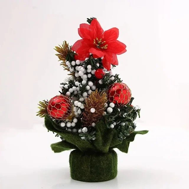 Mini Tabletop Christmas Tree Ornaments For Holiday And New Year Décor