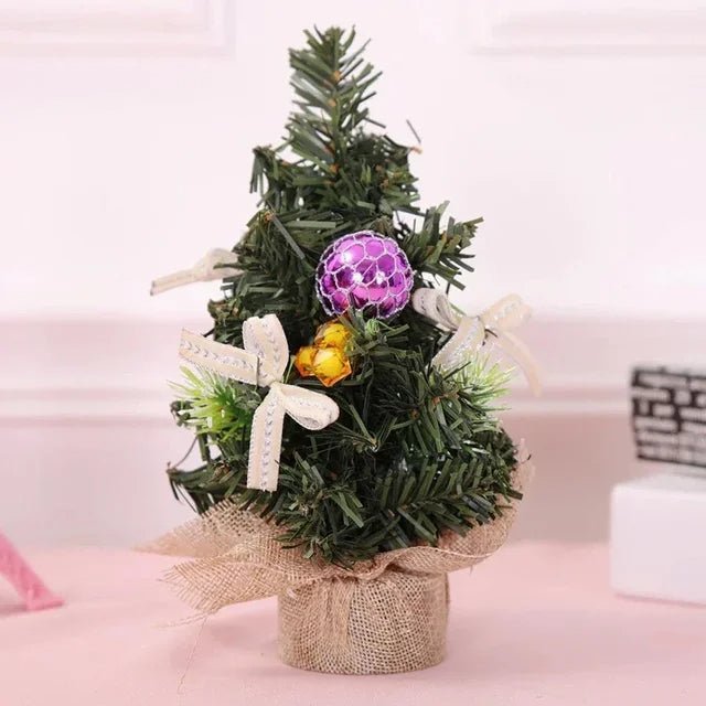 Mini Tabletop Christmas Tree Ornaments For Holiday And New Year Décor