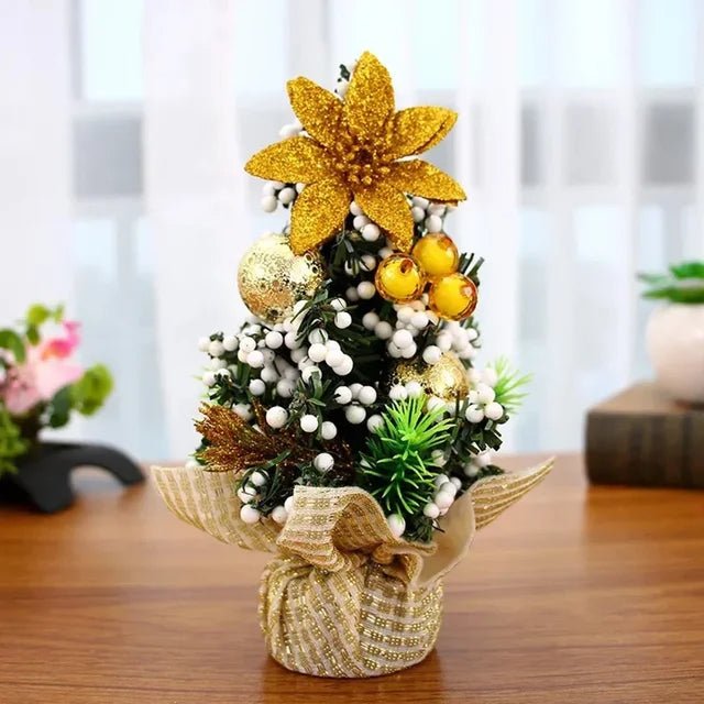 Mini Tabletop Christmas Tree Ornaments For Holiday And New Year Décor