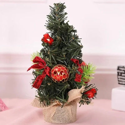 Mini Tabletop Christmas Tree Ornaments For Holiday And New Year Décor