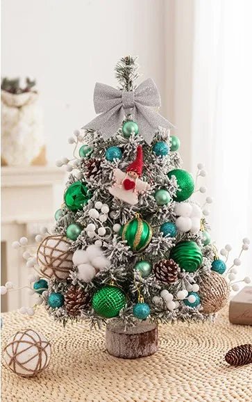 Mini Tabletop Christmas Tree With LED Lights 45CM Festive Decor