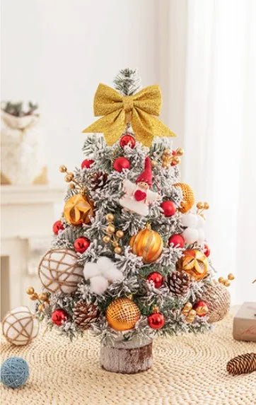 Mini Tabletop Christmas Tree With LED Lights 45CM Festive Decor