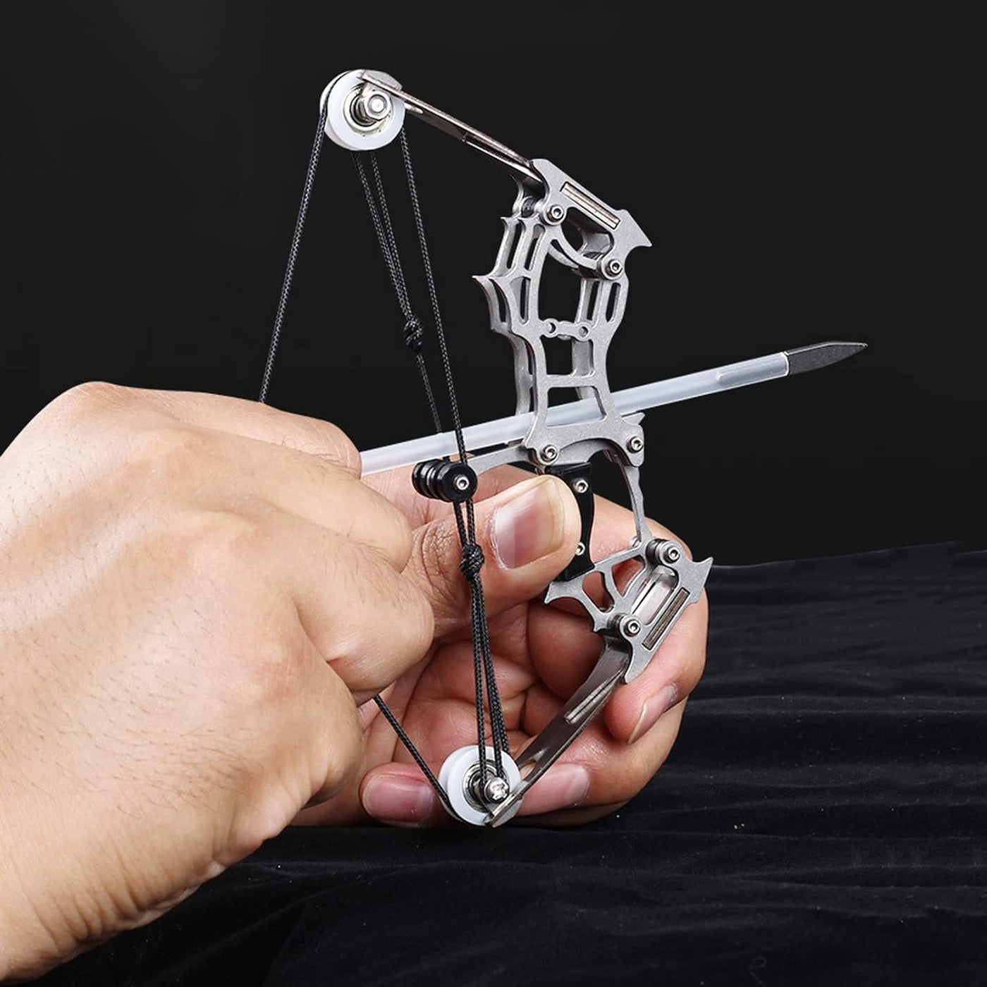 Mini Toothpick Archery Game Small Pulley Bow Arrow Shooting Toy