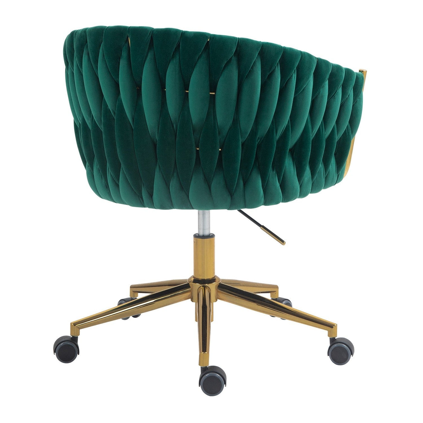 Modern Hand-Woven Dressing Chair With Adjustable 360 Degree Rotation