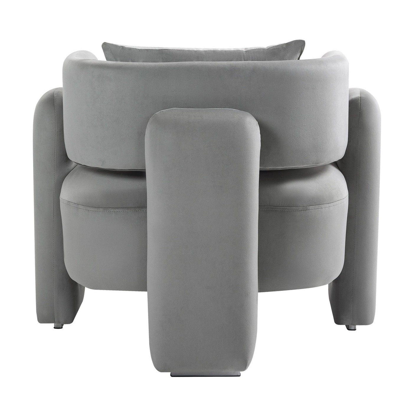 Modern Velvet Lounge Chair With Pillows For Living Room Bedroom