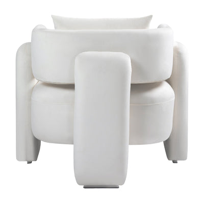 Modern Velvet Lounge Chair With Pillows For Living Room Bedroom