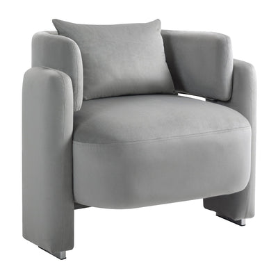 Modern Velvet Lounge Chair With Pillows For Living Room Bedroom