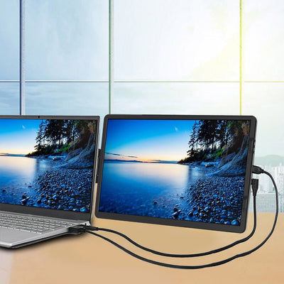 Portable Laptop Monitor 14.1 Inch FHD 1920x1080 For Mini PC Phone