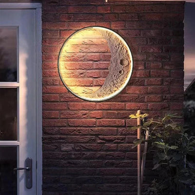 LED Crescent Moon Wall Light Minimalist Decorative Bedroom Balcony Sconce