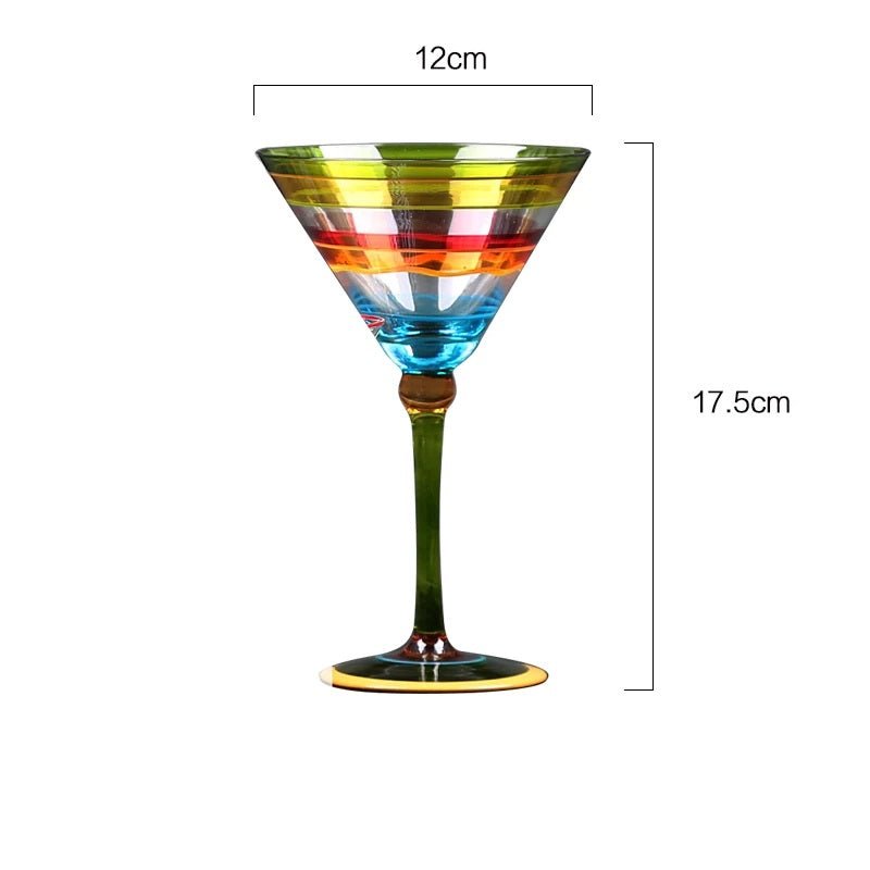 Moroccan Nights Nordic Stained Glass Goblets For Wine And Cocktails