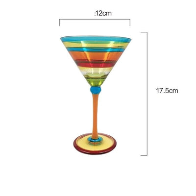 Moroccan Nights Nordic Stained Glass Goblets For Wine And Cocktails