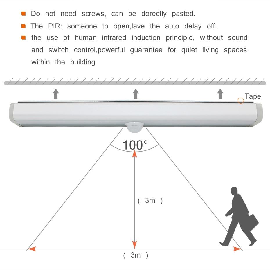 Motion Sensor LED Lamp Battery Operated Portable Light