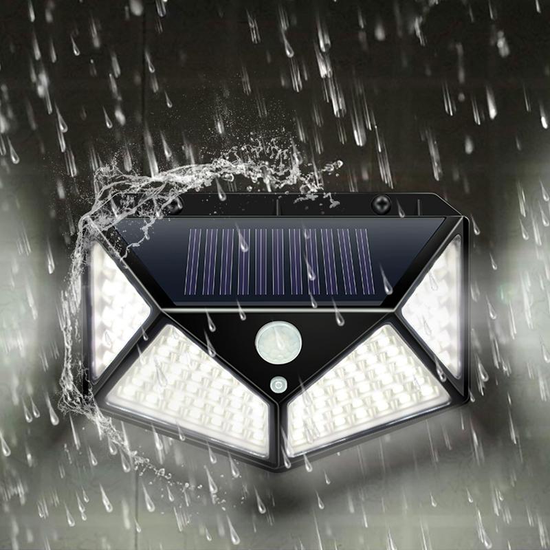 Motion Sensor Solar Light Outdoor Waterproof Wall Garden Path Lamp