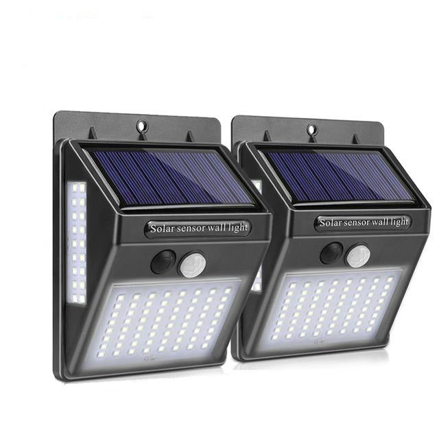 Motion Sensor Solar Light Outdoor Waterproof Wall Garden Path Lamp