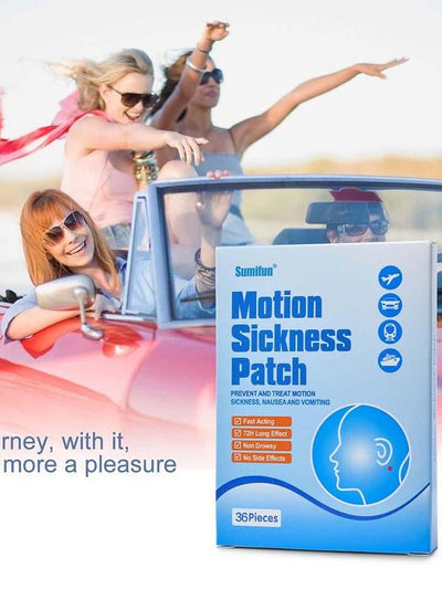Motion Sickness Patches 36pcs Effective Anti-Nausea Stickers Adults Kids