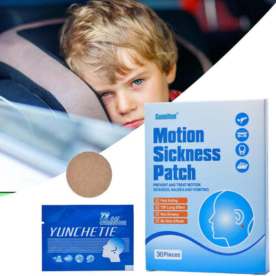 Motion Sickness Patches 36pcs Effective Anti-Nausea Stickers Adults Kids