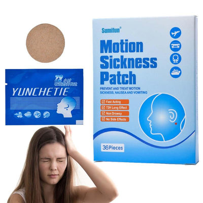Motion Sickness Patches 36pcs Effective Anti-Nausea Stickers Adults Kids