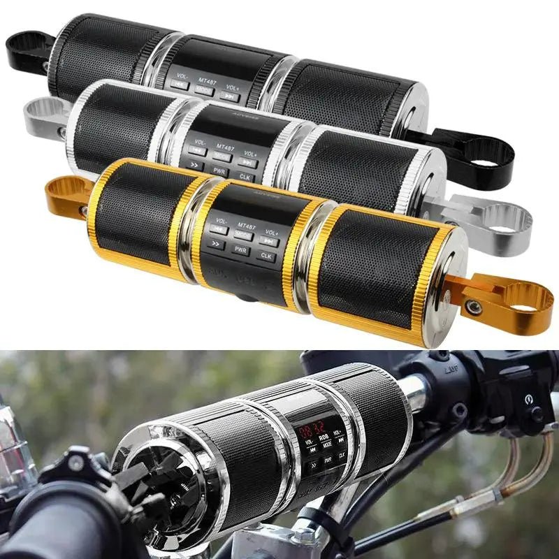 Motorcycle Handlebar Speakers Bluetooth Waterproof Stereo Soundbar