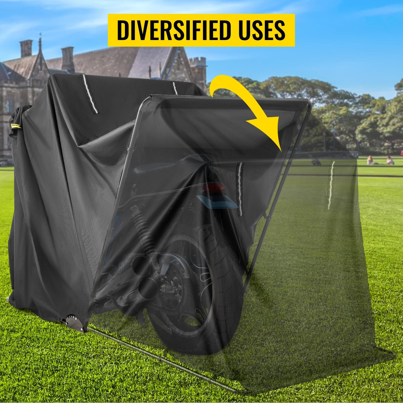 Motorcycle Storage Shed Waterproof Outdoor Motorbike Protection Tent