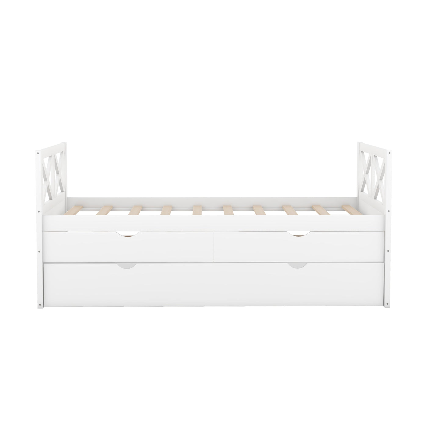 Multi-Functional Daybed With Storage Drawers And Trundle Bed